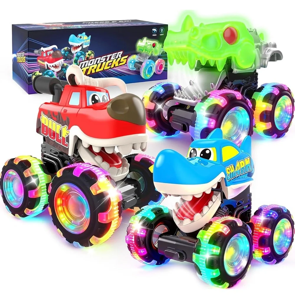 Monster Trucks Light-Up Toy Set